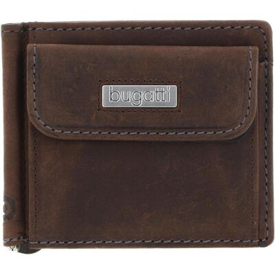 Bugatti Herren, Portemonnaie, Hunter Dollarclip 8CC Metal Logo, Braun Bugatti Herren, Portemonnaie, Hunter Dollarclip 8CC Metal Logo, Braun