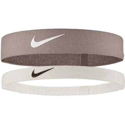 Nike Unisex, Stirnband, Flex-Stirnband, 2er-Pack, Weiss, Braun Nike Unisex, Stirnband, Flex-Stirnband, 2er-Pack, Weiss, Braun