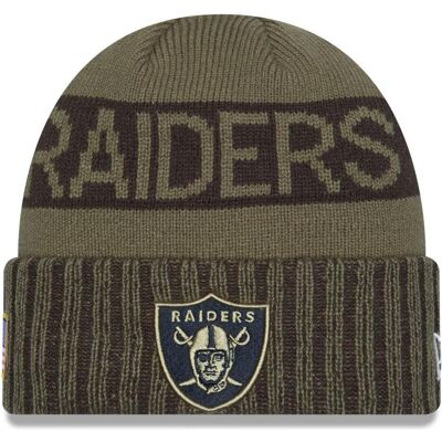 New Era, Herren, Mütze, Wintermütze - Salute To Service Las Vegas Raiders, Grün, (One Size) New Era, Herren, Mütze, Wintermütze - Salute To Service Las Vegas Raiders, Grün, (One Size)