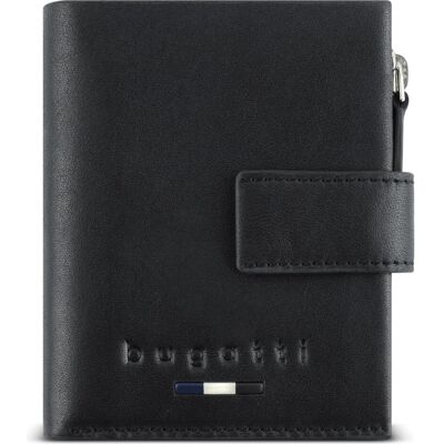 Bugatti Unisex, Portemonnaie, "Romeo" Minibörse / mini wallet, Schwarz Bugatti Unisex, Portemonnaie, "Romeo" Minibörse / mini wallet, Schwarz