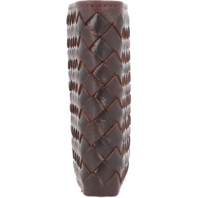 Bugatti Herren, Portemonnaie, Woven Geldbörse Leder 11 cm, Braun Bugatti Herren, Portemonnaie, Woven Geldbörse Leder 11 cm, Braun