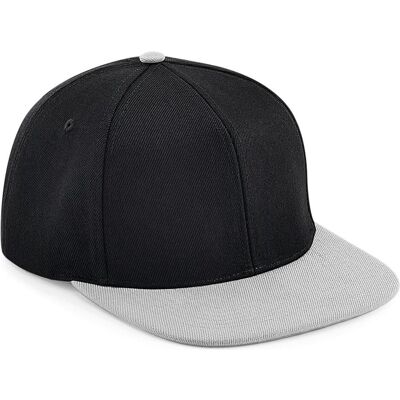 Beechfield, Unisex, Cap, Original Flat Peak 6 Panel Snapback Cap, Mehrfarbig, Grau, Schwarz, (One Size) Beechfield, Unisex, Cap, Original Flat Peak 6 Panel Snapback Cap, Mehrfarbig, Grau, Schwarz, (One Size)