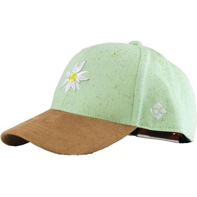 Bavarian Caps, Unisex, Cap, Edelweiss Konfetti Curved, Grün, (One Size) Bavarian Caps, Unisex, Cap, Edelweiss Konfetti Curved, Grün, (One Size)