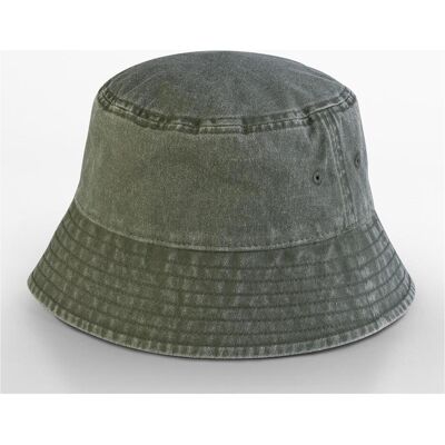 Beechfield, Unisex, Hut, Vintage Bucket Hat, Grün, (M) Beechfield, Unisex, Hut, Vintage Bucket Hat, Grün, (M)