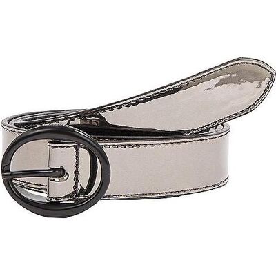 Calvin Klein Jeans, Damen, Gürtel, Gürtel, Silber, Schwarz, (85) Calvin Klein Jeans, Damen, Gürtel, Gürtel, Silber, Schwarz, (85)