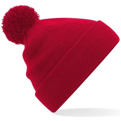 Beechfield, Mütze, Junior Original Pom Pom Beanie, Rot, (One Size) Beechfield, Mütze, Junior Original Pom Pom Beanie, Rot, (One Size)