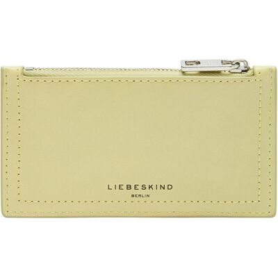 Liebeskind Berlin, Damen, Portemonnaie, Portemonnaie Kartenhalter aus Leder in Papieroptik, Gelb Liebeskind Berlin, Damen, Portemonnaie, Portemonnaie Kartenhalter aus Leder in Papieroptik, Gelb