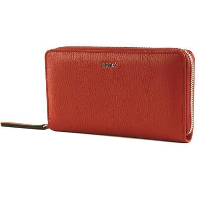 Abro, Damen, Portemonnaie, Leather Adria Zip Wallet, Rot Abro, Damen, Portemonnaie, Leather Adria Zip Wallet, Rot