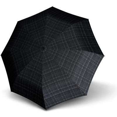 Knirps, Unisex, Regenschirm, T.200 medium duomatic Men's Prints check, Schwarz, Grau, Mehrfarbig Knirps, Unisex, Regenschirm, T.200 medium duomatic Men's Prints check, Schwarz, Grau, Mehrfarbig