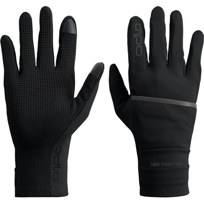 Odlo, Unisex, Handschuhe, Gloves Full Finger Multisport Windproof Light, Schwarz, (L) Odlo, Unisex, Handschuhe, Gloves Full Finger Multisport Windproof Light, Schwarz, (L)