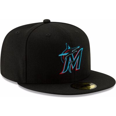 New Era, Herren, Cap, 59Fifty Authentic Onfield Miami Marlins, Schwarz, (8) New Era, Herren, Cap, 59Fifty Authentic Onfield Miami Marlins, Schwarz, (8)