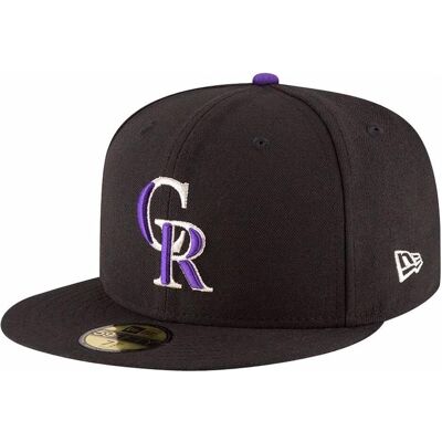 New Era, Herren, Cap, 59Fifty Authentic Onfield Colorado Rockies, Schwarz, (8) New Era, Herren, Cap, 59Fifty Authentic Onfield Colorado Rockies, Schwarz, (8)