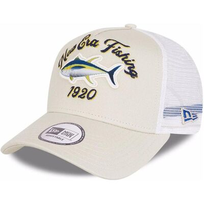New Era, Herren, Cap, Aframe Trucker Outdoor Fishing, Beige, (One Size) New Era, Herren, Cap, Aframe Trucker Outdoor Fishing, Beige, (One Size)