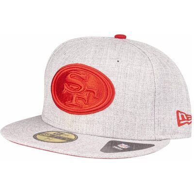 New Era, Herren, Cap, 59Fifty Heather Grey San Francisco 49Ers, Grau, (7) New Era, Herren, Cap, 59Fifty Heather Grey San Francisco 49Ers, Grau, (7)