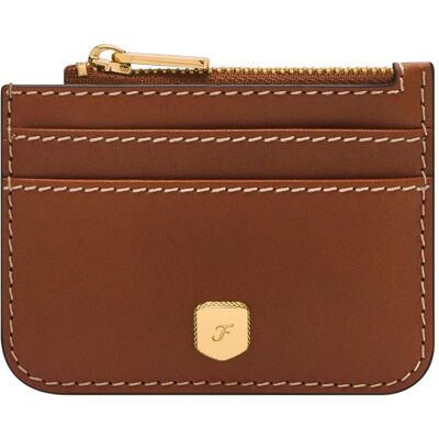 Fossil Damen, Portemonnaie, Lennox Zip Card Case, Braun Fossil Damen, Portemonnaie, Lennox Zip Card Case, Braun