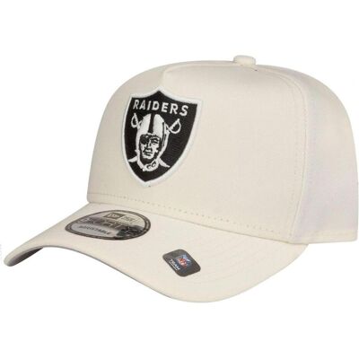 New Era, Herren, Cap, 9Forty A-Frame Cap - Las Vegas Raiders chrome white, (One Size) New Era, Herren, Cap, 9Forty A-Frame Cap - Las Vegas Raiders chrome white, (One Size)