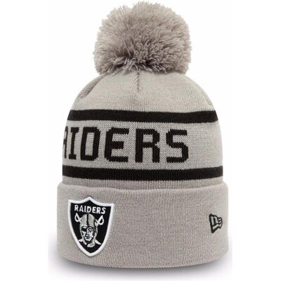New Era, Herren, Mütze, Beanie Bommel Las Vegas Raiders, Grau New Era, Herren, Mütze, Beanie Bommel Las Vegas Raiders, Grau