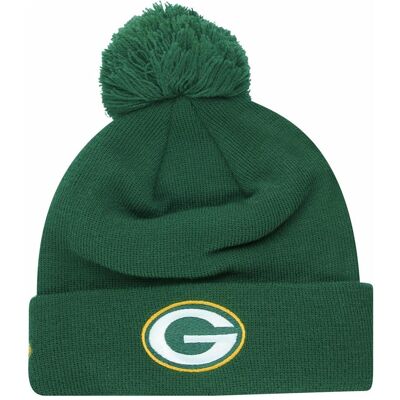 New Era, Herren, Mütze, Bommel Beanie NFL Elemental Logo, Grün, (One Size) New Era, Herren, Mütze, Bommel Beanie NFL Elemental Logo, Grün, (One Size)