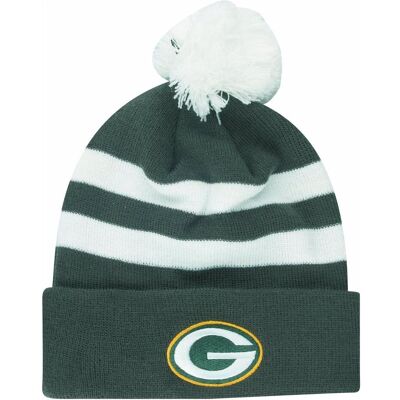 New Era, Herren, Mütze, Bommel Beanie NFL, Grün, (One Size) New Era, Herren, Mütze, Bommel Beanie NFL, Grün, (One Size)
