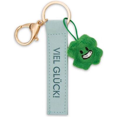 Magni, Unisex, Schlüsselanhänger, NICI Schlüsselanhänger Viel Glück! Kunstlederband mit Kleeblatt türkis 10cm, Türkis, Grün Magni, Unisex, Schlüsselanhänger, NICI Schlüsselanhänger Viel Glück! Kunstlederband mit Kleeblatt türkis 10cm, Türkis, Grün