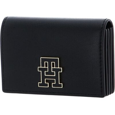 Tommy Hilfiger Damen, Portemonnaie, TH Chic Concertina CC Holder, Schwarz Tommy Hilfiger Damen, Portemonnaie, TH Chic Concertina CC Holder, Schwarz