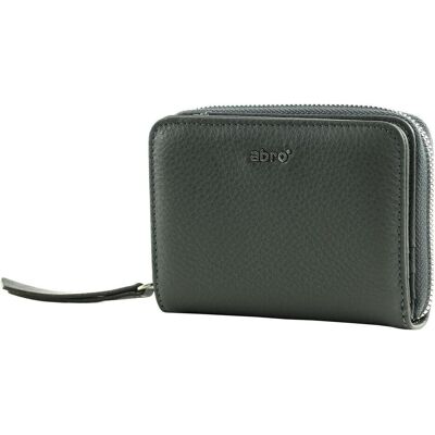 Abro, Damen, Portemonnaie, Leather Dalia Wallet, Grau Abro, Damen, Portemonnaie, Leather Dalia Wallet, Grau