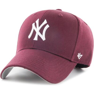 47 Brand, Jungen, Cap, MLB New York Yankees Kinderkappe B-RAC17CTP-KM, Burgunderrot, Einheitsgrösse, Rot, (52, 53, 54, 55, 56) 47 Brand, Jungen, Cap, MLB New York Yankees Kinderkappe B-RAC17CTP-KM, Burgunderrot, Einheitsgrösse, Rot, (52, 53, 54, 55, 56)