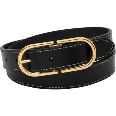Fossil Damen, Gürtel, Double D-Link Belt, Schwarz Fossil Damen, Gürtel, Double D-Link Belt, Schwarz