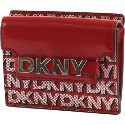 DKNY, Damen, Portemonnaie, Avril Card Case, Rot DKNY, Damen, Portemonnaie, Avril Card Case, Rot