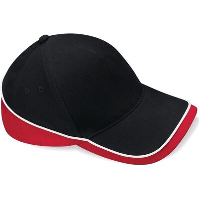 Beechfield, Unisex, Cap, Teamwear Competition Cap, Mehrfarbig, Rot, Weiss, Schwarz, (One Size) Beechfield, Unisex, Cap, Teamwear Competition Cap, Mehrfarbig, Rot, Weiss, Schwarz, (One Size)
