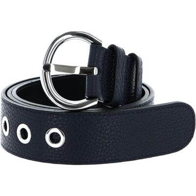 Abro, Damen, Gürtel, Leather Adria Eyelets Belt, Blau Abro, Damen, Gürtel, Leather Adria Eyelets Belt, Blau