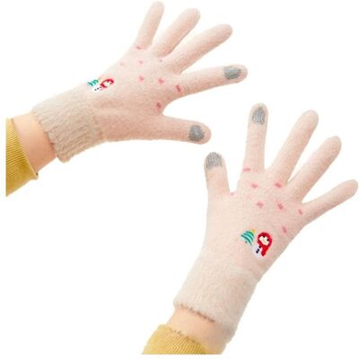 Hurtel, Damen, Handschuhe, Schneemann-Winter-Touch-Handschuhe – Beige, Beige, (One Size) Hurtel, Damen, Handschuhe, Schneemann-Winter-Touch-Handschuhe – Beige, Beige, (One Size)