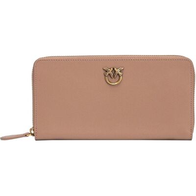 Pinko, Damen, Portemonnaie, Ryder Zip Around, Gold, Beige Pinko, Damen, Portemonnaie, Ryder Zip Around, Gold, Beige