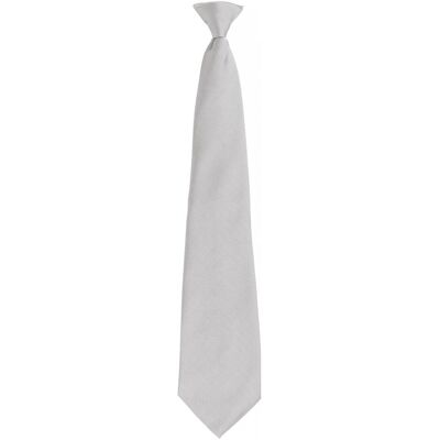 Premier, Krawatte + Fliege, Sicherheitskrawatte mit Clip, Grau, Silber Premier, Krawatte + Fliege, Sicherheitskrawatte mit Clip, Grau, Silber