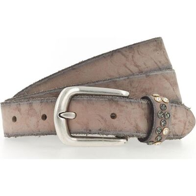 B.Belt, Damen, Gürtel, Tia Crystal Slim Belt, Beige, (75) B.Belt, Damen, Gürtel, Tia Crystal Slim Belt, Beige, (75)