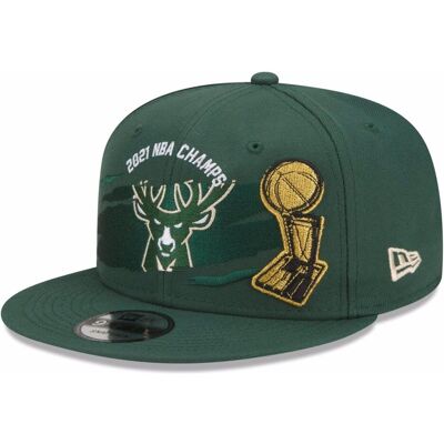 New Era, Herren, Cap, 9Fifty Champsions 2021 Milwaukee Bucks, Grün, (One Size) New Era, Herren, Cap, 9Fifty Champsions 2021 Milwaukee Bucks, Grün, (One Size)