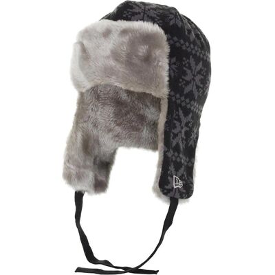 New Era, Jungen, Mütze, Kinder Wintermütze Beanie Trapper, Grau, (54 - 56) New Era, Jungen, Mütze, Kinder Wintermütze Beanie Trapper, Grau, (54 - 56)