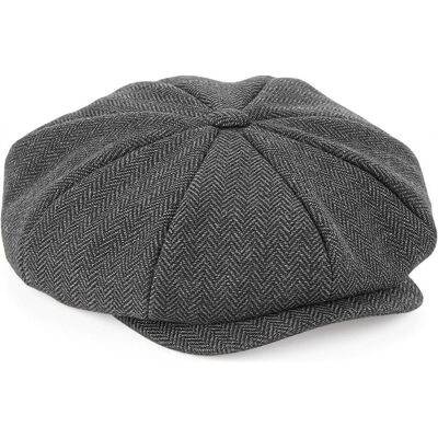 Beechfield, Unisex, Cap, Gavoche Heritage, Grau, Mehrfarbig, (M, S) Beechfield, Unisex, Cap, Gavoche Heritage, Grau, Mehrfarbig, (M, S)