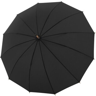 Doppler Nature Long Bamboo Simply Black - Regenschirm Doppler Nature Long Bamboo Simply Black - Regenschirm