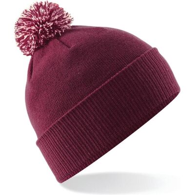 Outdoor Spirit, Damen, Mütze, Damenmütze mit Bommel, Rot, (One Size) Outdoor Spirit, Damen, Mütze, Damenmütze mit Bommel, Rot, (One Size)