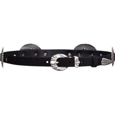B.Belt, Damen, Gürtel, Pansy Belt, Schwarz, (90) B.Belt, Damen, Gürtel, Pansy Belt, Schwarz, (90)