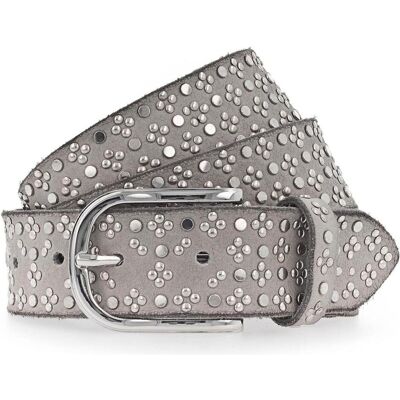 B.Belt, Damen, Gürtel, Tini Silver Leather Belt, Grau, (75) B.Belt, Damen, Gürtel, Tini Silver Leather Belt, Grau, (75)