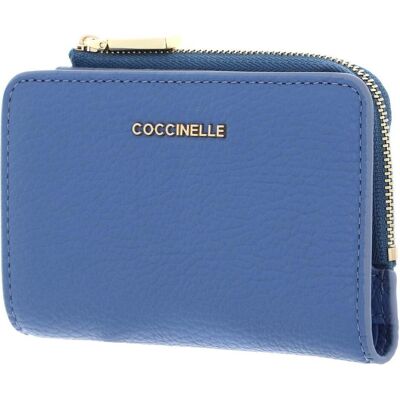 Coccinelle Damen, Portemonnaie, Geldbörse METALLIC, Blau Coccinelle Damen, Portemonnaie, Geldbörse METALLIC, Blau