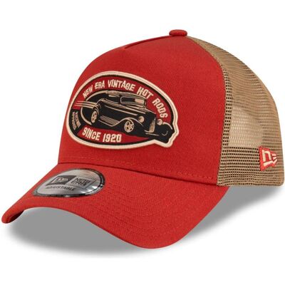 New Era, Herren, Cap, 9Forty A-Frame Trucker Cap - Hot Rods Rot, Rot, (One Size) New Era, Herren, Cap, 9Forty A-Frame Trucker Cap - Hot Rods Rot, Rot, (One Size)