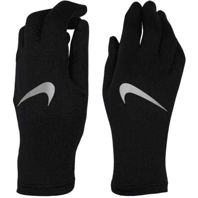 Nike Herren, Handschuhe, Pacer Liner, Schwarz, Silber, (M, S) Nike Herren, Handschuhe, Pacer Liner, Schwarz, Silber, (M, S)