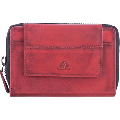 Greenburry, Damen, Portemonnaie, Destressed Geldbörse RFID Schutz Leder 13.5 cm, Türkis Greenburry, Damen, Portemonnaie, Destressed Geldbörse RFID Schutz Leder 13.5 cm, Türkis