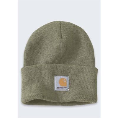 Carhartt, Unisex, Mütze, Dusty Olive – Strickmütze mit Umschlag, Grün, (M) Carhartt, Unisex, Mütze, Dusty Olive – Strickmütze mit Umschlag, Grün, (M)