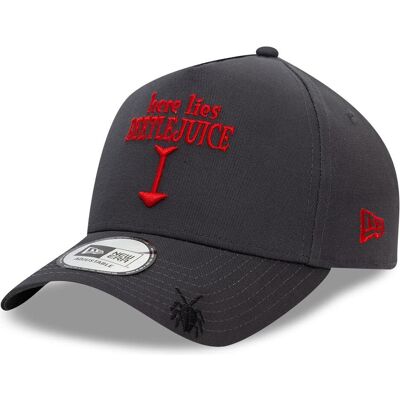 New Era, Herren, Cap, A-Frame Snapback Cap - HERE Beetlejuice charcoal, Grau, (One Size) New Era, Herren, Cap, A-Frame Snapback Cap - HERE Beetlejuice charcoal, Grau, (One Size)