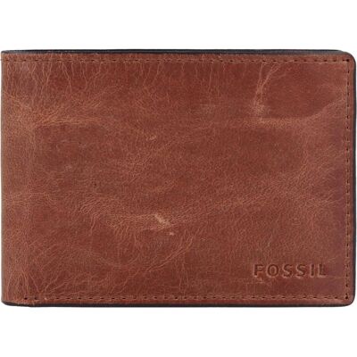Fossil Herren, Portemonnaie, Derrick Geldbörse Leder 10,5 cm, Braun Fossil Herren, Portemonnaie, Derrick Geldbörse Leder 10,5 cm, Braun