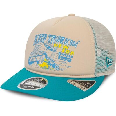 New Era, Herren, Cap, 9Fifty Strapback Cap - RETRO CROWN Keep Truckin - S/, Türkis, (M, S) New Era, Herren, Cap, 9Fifty Strapback Cap - RETRO CROWN Keep Truckin - S/, Türkis, (M, S)